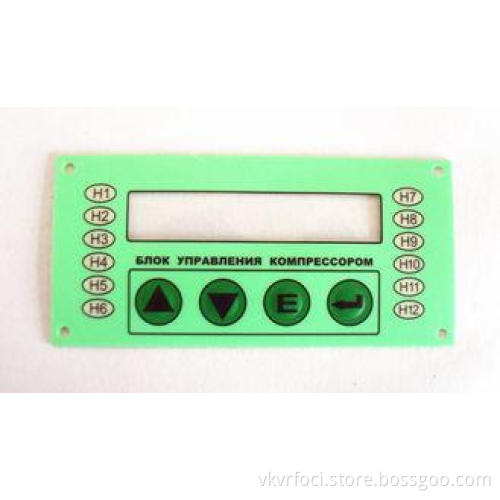 0.05 Adhesive PET Tactile Membrane Switch Panel touchscreen